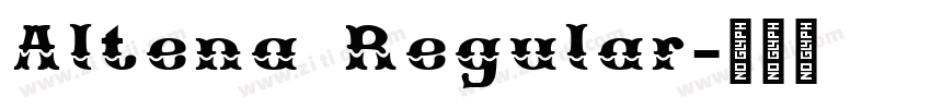Altena Regular字体转换